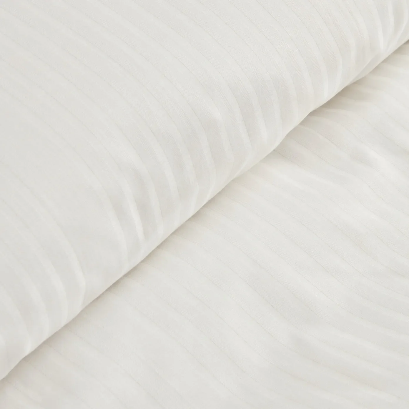 Karaca Home Uniq 100% Baumwolle Satin Einzel Bettbezug Set, Weiß – Bild 5