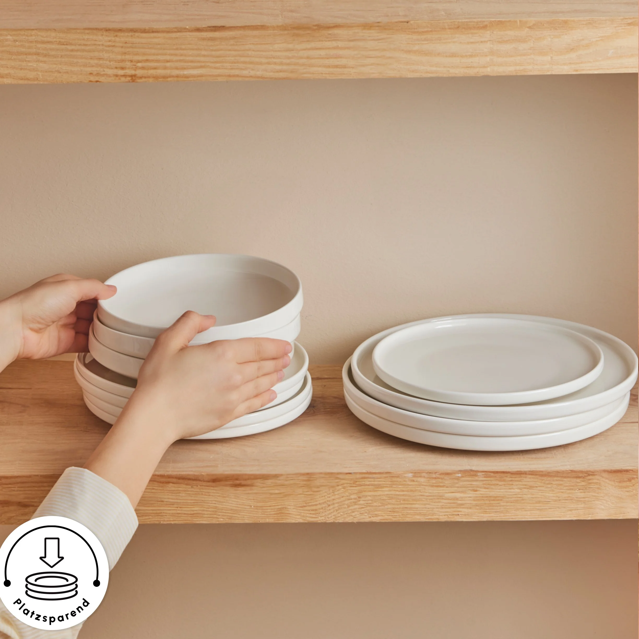 Karaca Stream Bone Felix XL Tafelservice 18-teilig für 6 Personen – Bild 8