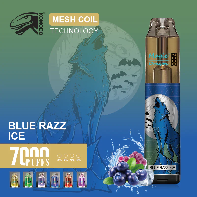 Komodo Magic Dragon 7000 Puffs Wiederaufladbares Einweg Disposable Kit 16 ml (10 Stück/Packung) – Bild 5