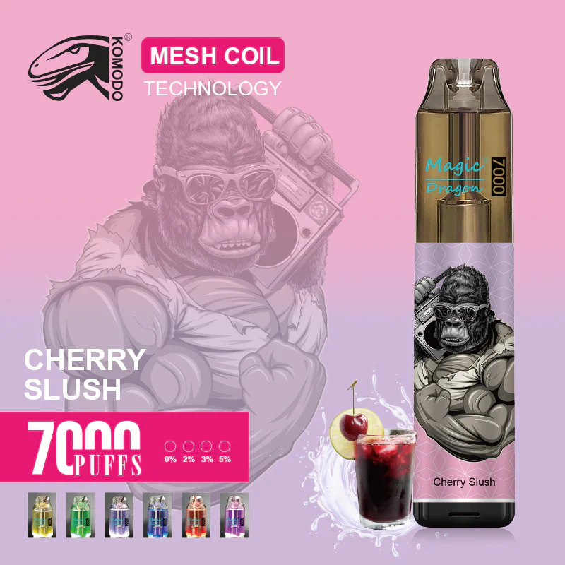 Komodo Magic Dragon 7000 Puffs Wiederaufladbares Einweg Disposable Kit 16 ml (10 Stück/Packung) – Bild 8