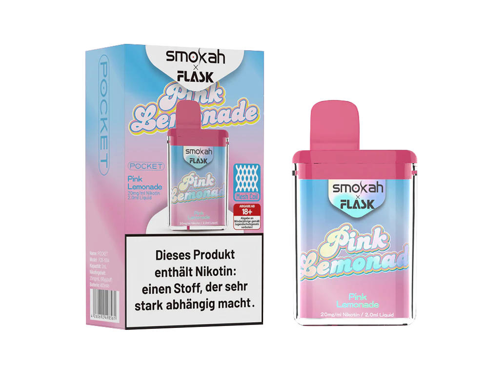 Smokah x Flask - Pocket Einweg E-Zigarette – Bild 7
