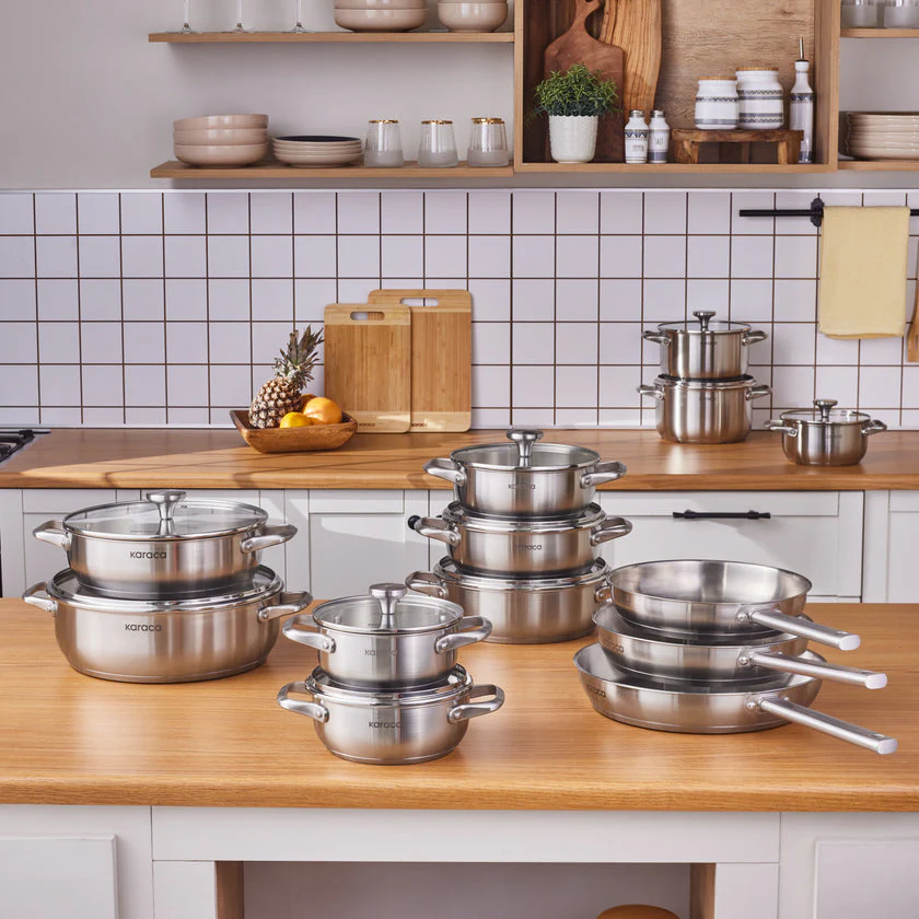 Karaca Elite Edelstahl-Kasserolle Flach 26 cm 3,4 L – Bild 6