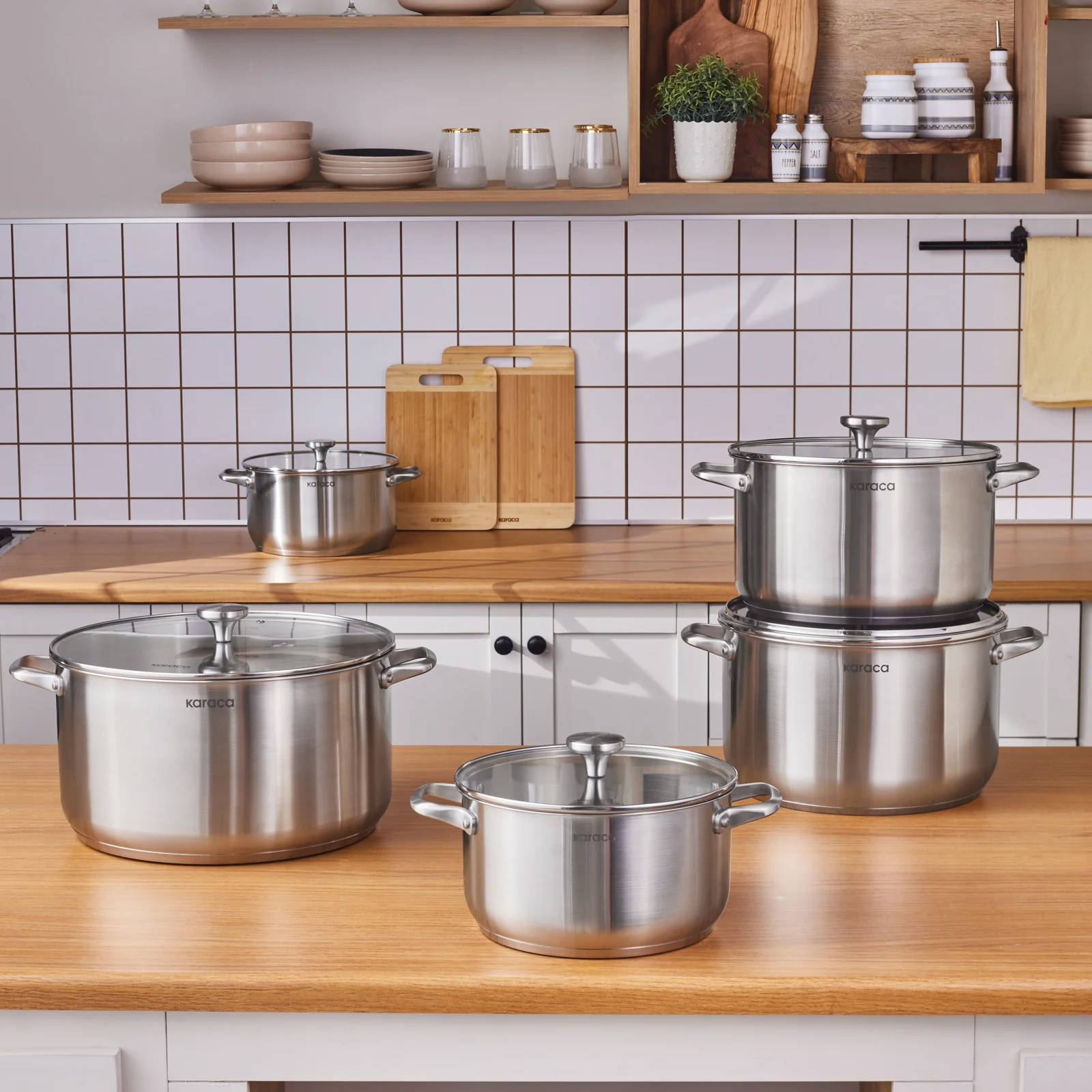 Karaca Elite Edelstahl-Kasserolle Flach 26 cm 3,4 L – Bild 7