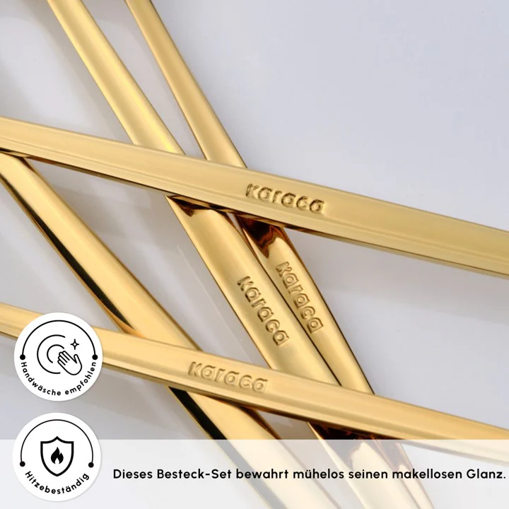 Karaca Orion Gold 6-Personen 30-teiliges Besteckset – Bild 7