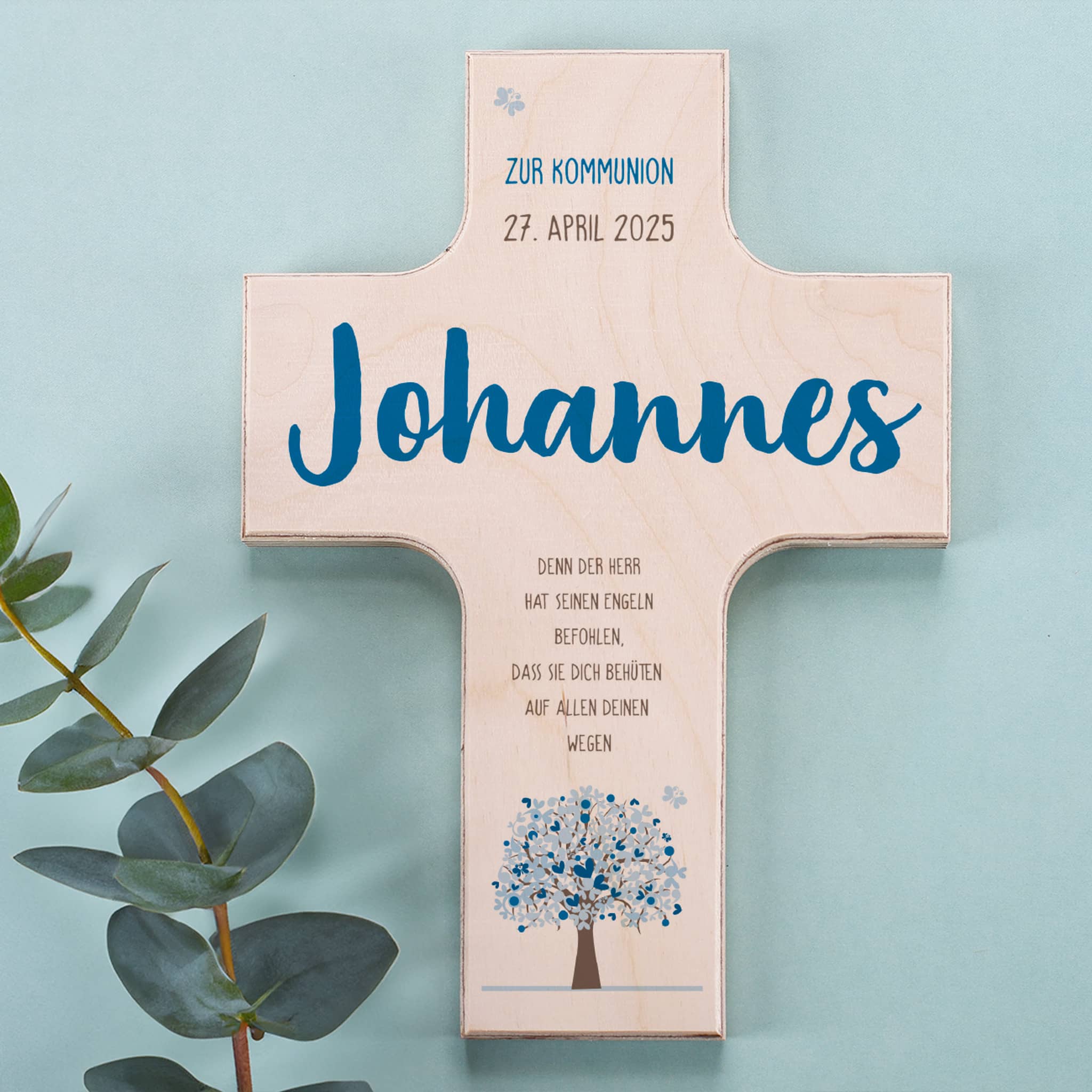 Holzkreuze - Lebensbaum in drei verschiedenen Farben – Bild 7