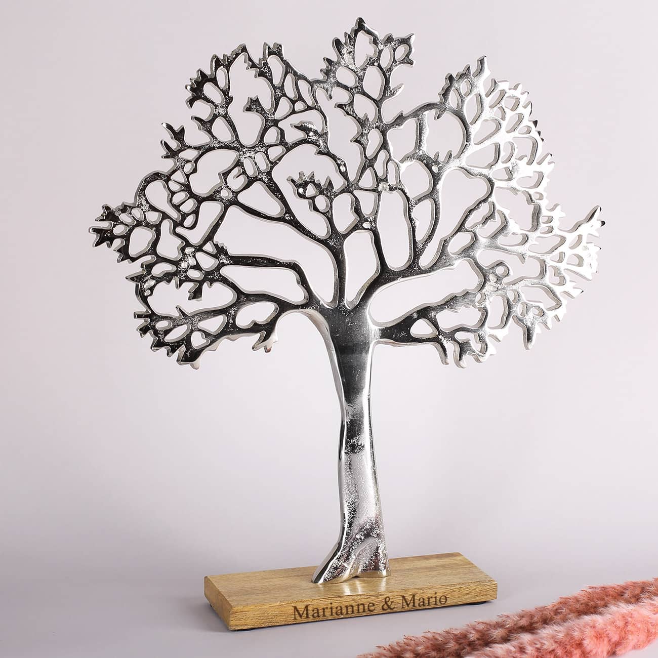Skulptur - Liebesbaum - mit Wunschgravur als Geldgeschenk oder Dekoration – Bild 7