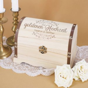 Schatztruhe als Geldgeschenk zur goldenen Hochzeit