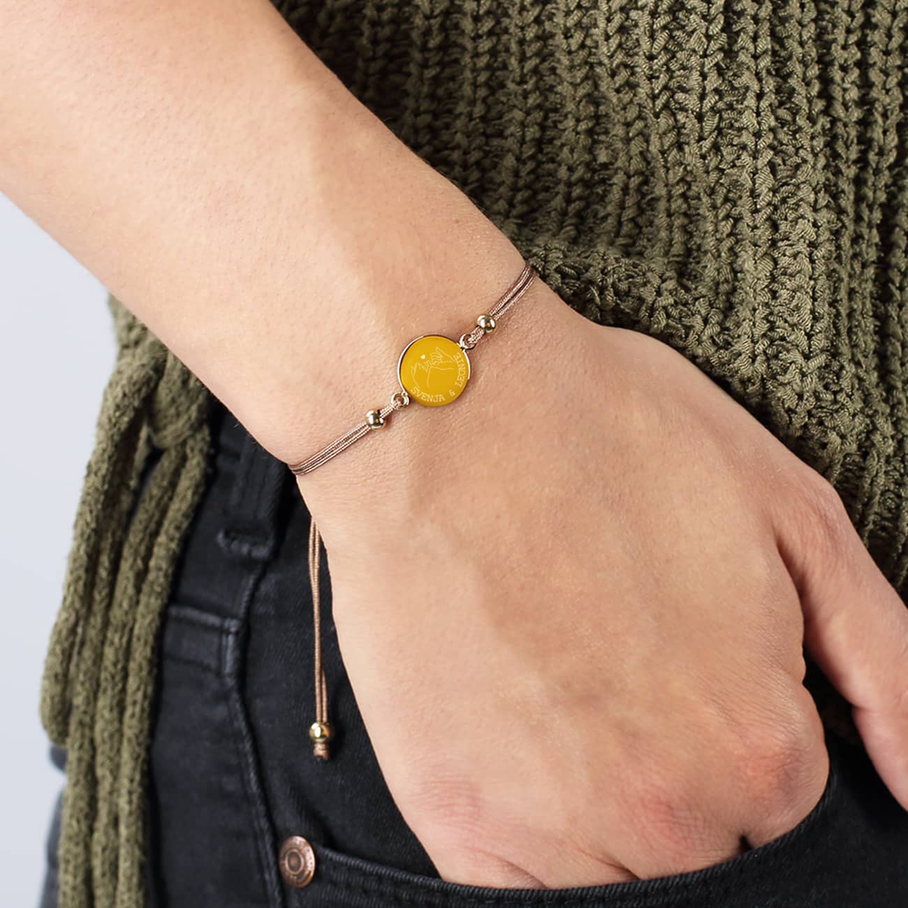 Leonardo Freundschafts-Armband mit Pinky Promise Motiv und Wunschtext – Bild 6