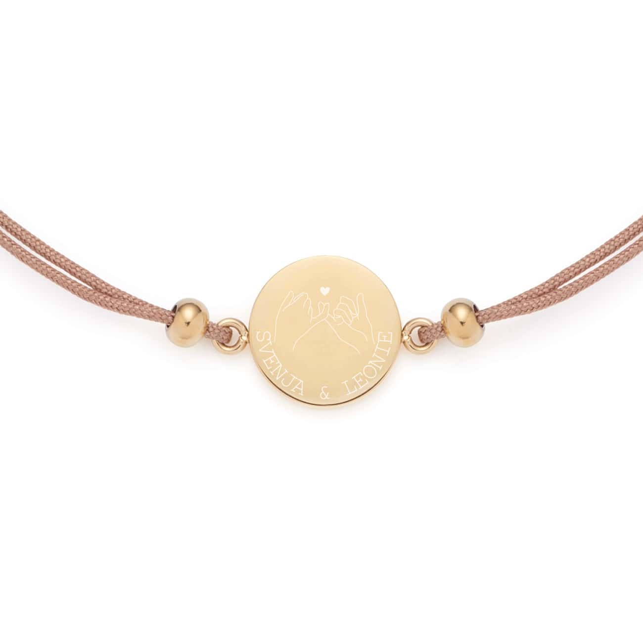 Leonardo Freundschafts-Armband mit Pinky Promise Motiv und Wunschtext – Bild 9